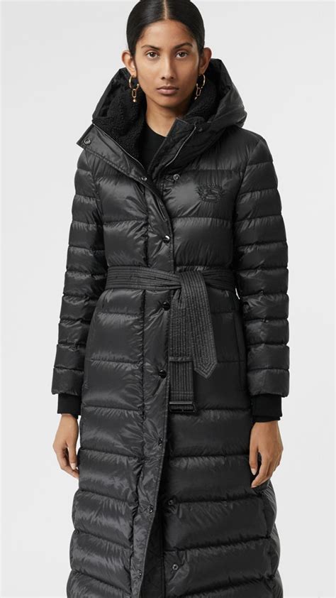 hooded puffer coat burberry|burberry puffer coat sale.